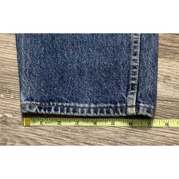 Wrangler Authentic Mens Classic Fit Blue Denim Jeans Straight Leg USA Size 38x32 - Picture 10 of 11